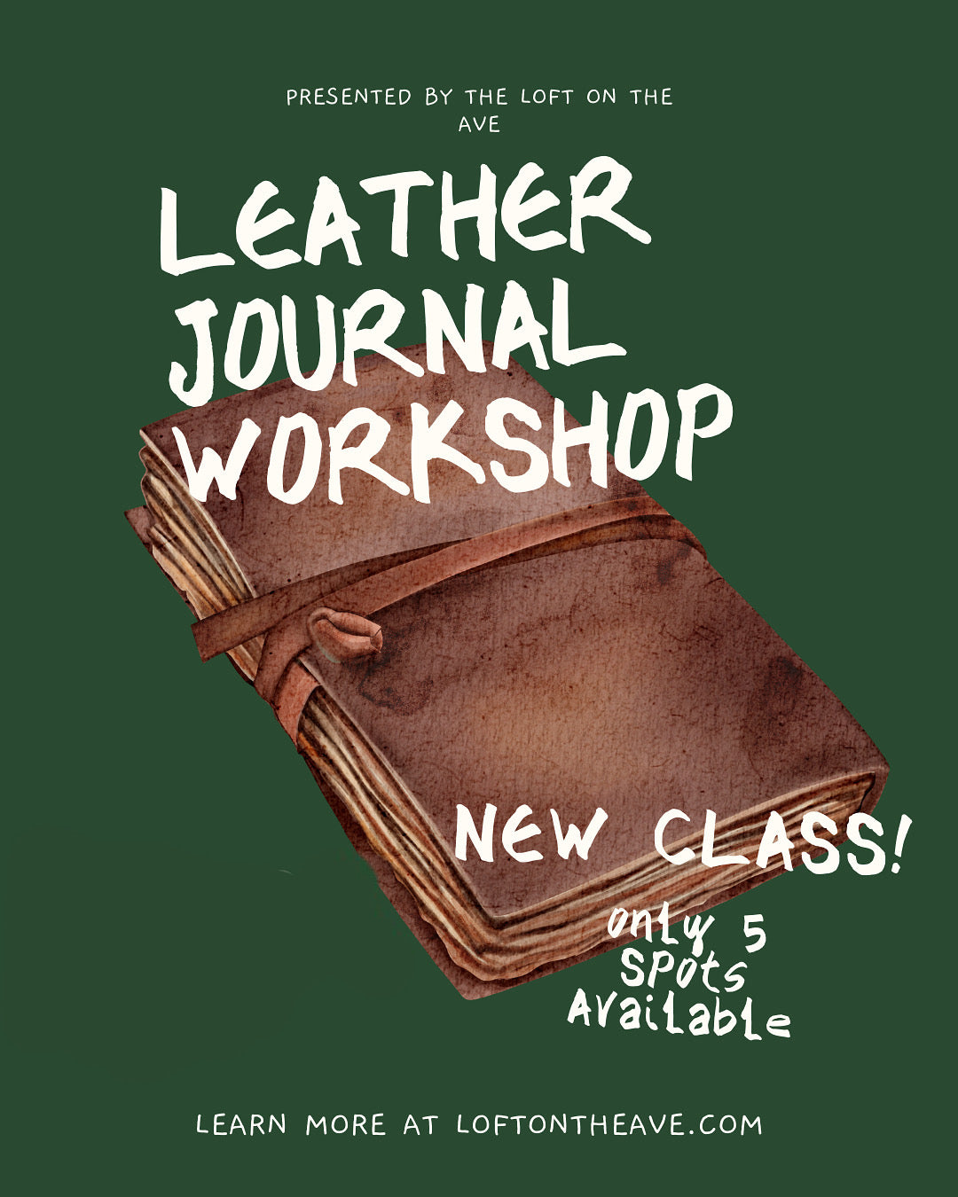 Leather Journal Assembly Workshop