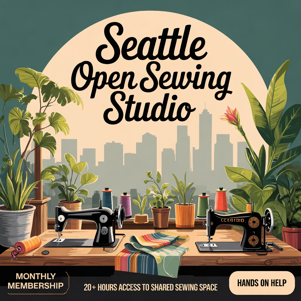MONTHLY OPEN SEWING STUDIO SUBSCRIPTION