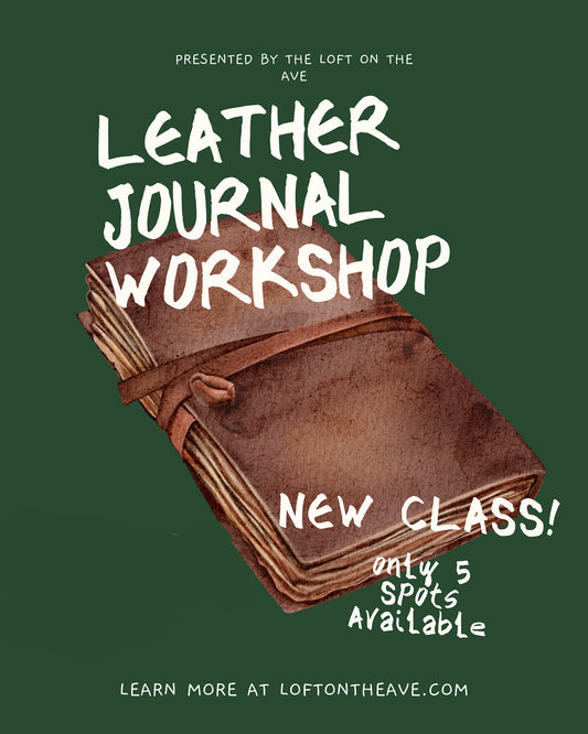 4/18 Leather Journal Assembly Workshop
